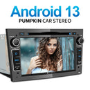 Pumpkin Android 13 Vauxhall Car Stereo for Zafira B/ Astra H/ Corsa D Radio Replacement(Grey)