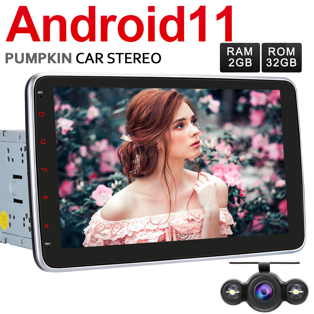 Pumpkin 10.1 inch Quad-Core Android 11 Head Unit with Bluetooth – PumpkinUK