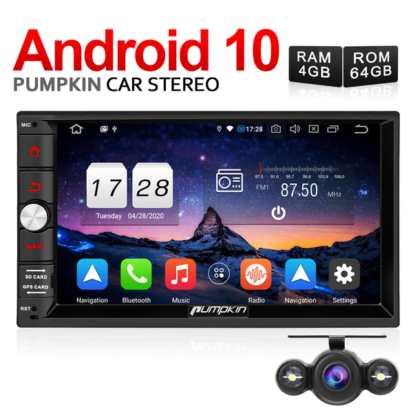 Pumpkin 7 inch Octa-Core Double Din Android 10 Head Unit