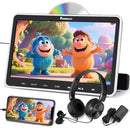 10.1 Inch Suction-Type Car Headrest DVD Player with Headphone and Wall Charger