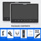 12" Dual IPS Screen Car Headrest Monitor DVD Player with Headphones, Headrest TV for Car with Remote Control