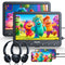 GOnavidio 10.1" Dual Portable DVD Players for Car with HDMI Input, 5 Hours Battery, Car DVD Player Support USB/SD Card, Play Same/Different Movies (2 x DVD Player)