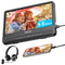 12" Portable Car DVD Player with Headrest Mount, Built-in Rechargeable Battery, USB/SD, Includes Headphones