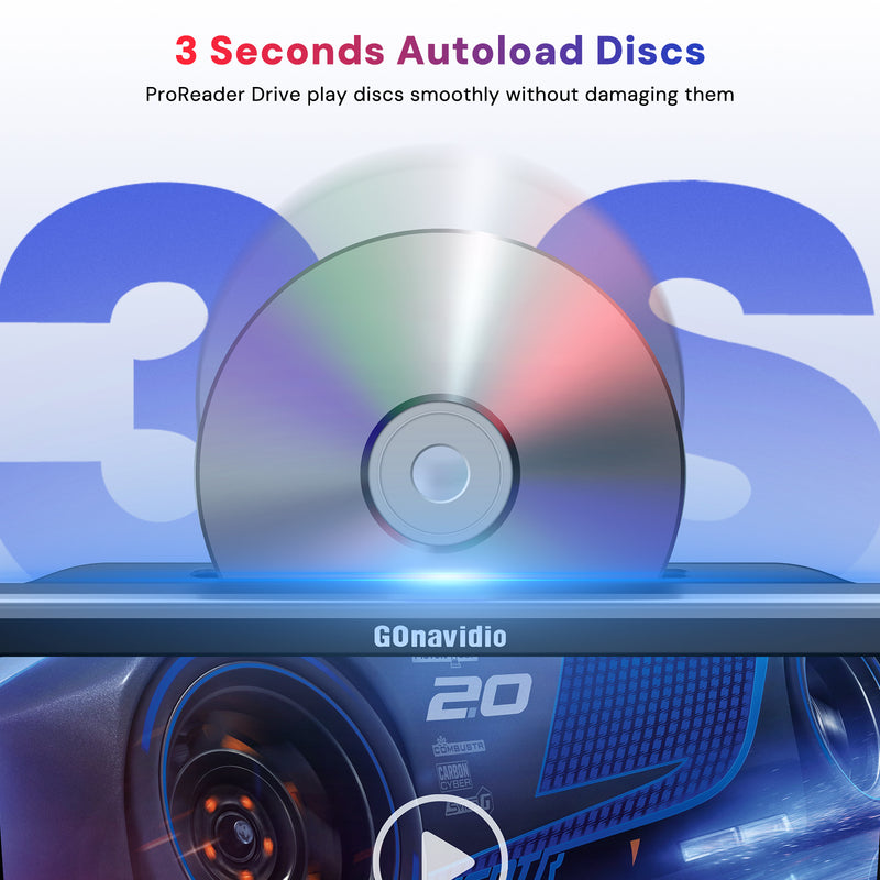 【Extra 10% OFF】10.1'' Car DVD Player for kids with HDMI Input, Car Video Player with Bracket Mount,Support USB/SD Card, AV in &amp; AV Out, Region Free, Last Memory