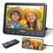 10.1 Inch Clamshell Design Portable DVD Player for Car with Headrest Mount and Battery, Headrest Monitor with HDMI Input MP4 USD SD