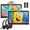 NAVISKAUTO 10.1 Inch Dual Car DVD Player Headrest Monitors with 2 Headphones and 2 Mounting Bracket