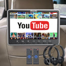 12" Suction Drive IPS Screen Car Headrest DVD Player with HDMI Input and Headphone