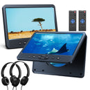 10.1" Dual Car DVD Players with HDMI Input, Headphones, Mounting Brackets