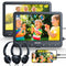 GOnavidio 10.1" Dual Portable DVD Players for Car with HDMI Input, 5 Hours Battery, Car DVD Player Support USB/SD Card, Play Same/Different Movies (2 x DVD Player)