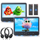 10.1" Dual Car DVD Players with HDMI Input, Headphones, Mounting Brackets
