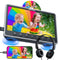12" Car DVD Players with HDMI Input Headphone Mounting Bracket Dual Speaker, Car Headrest DVD Player Support Sync Screen, AV in & Out, Last Memory, Region Free