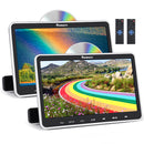 NAVISKAUTO 10.1" Dual Screen Suction Type Headrest DVD Player with HDMI Input