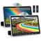 NAVISKAUTO 10.1" Dual Screen Suction Type Headrest DVD Player with HDMI Input