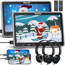 10.1" Suction-Type Car Headrest DVD Player with 2 Headphones