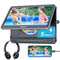 GOnavidio 12" Portable Car DVD Player with Headrest Mount, Built-in Rechargeable Battery, USB/SD, Includes Headphones