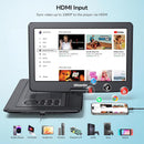 GOnavidio 17.9" Portable DVD Player with 16" Large HD Screen 5 Hours Rechargeable Battery, Support HDMI Input, Sync TV/Phone, 1600x900, USB TF Card, MP4/MKV, Multi-formats, Last Memory