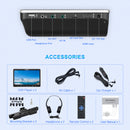 10.1 Inch Dual Car DVD Player Headrest Monitors with 2 Headphones and 2 Mounting Bracket