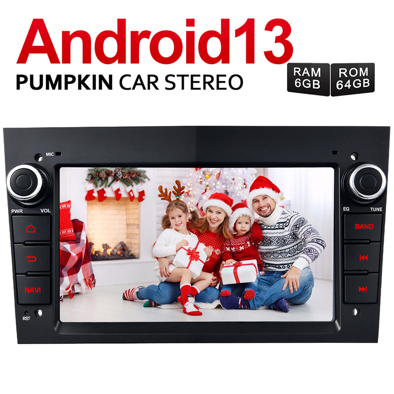 2 Din Octa-Core Android 13 Head Unit for Opel Vauxhall Astra Corsa Zafira Vivaro