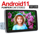 Pumpkin Single Din Android 11 Head Unit Bluetooth Car Stereo with 10.1 Inches Rotatable Screen