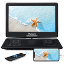 【Extra 10% OFF】NAVISKAUTO 18" Portable DVD Player with 16" Swivel Screen with 5000 mAh Battery and HDMI Input
