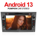 Pumpkin Android 13 Vauxhall Car Stereo for Zafira B/ Astra H/ Corsa D Radio Replacement(Grey)