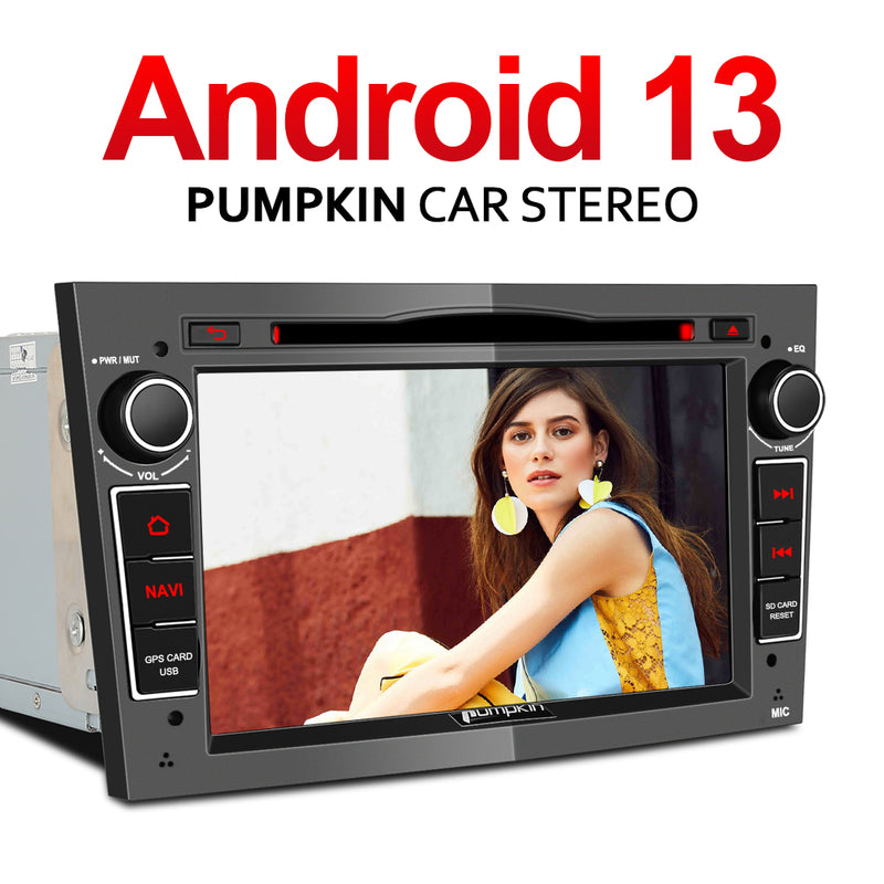 Pumpkin Upgraded 7” Opel Radio for Vectra Astra Vivaro Zafira Corsa Android 13 Car DVD Player with Bluetooth Navi(2GB+32GB)
