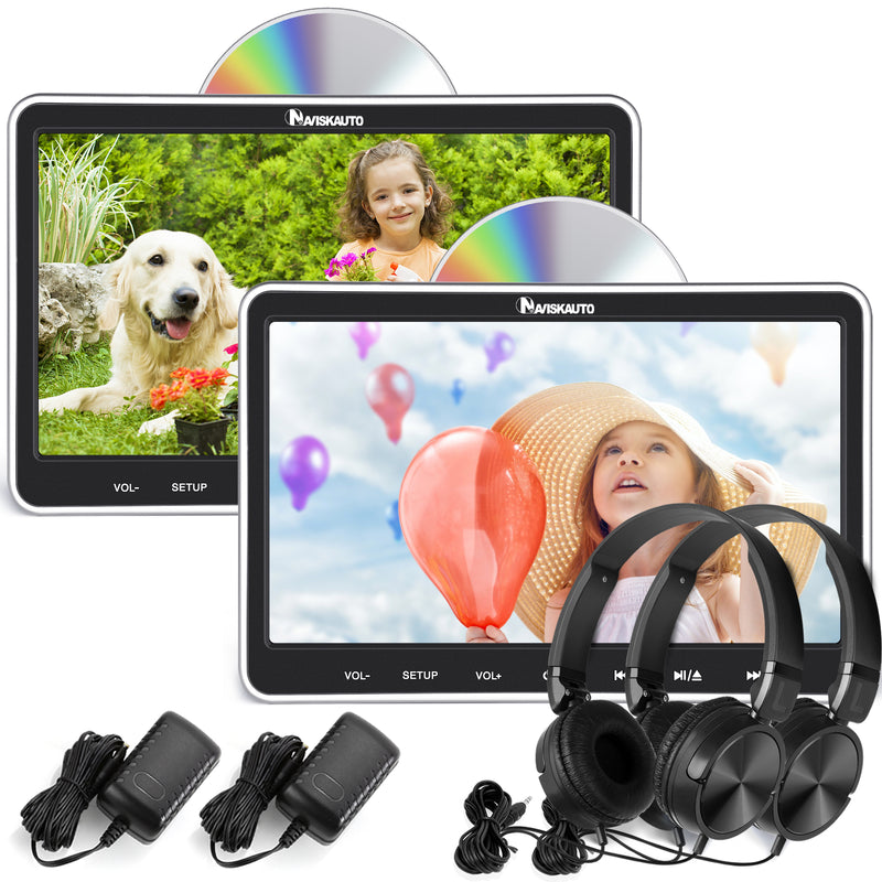 Car headrest DVD player