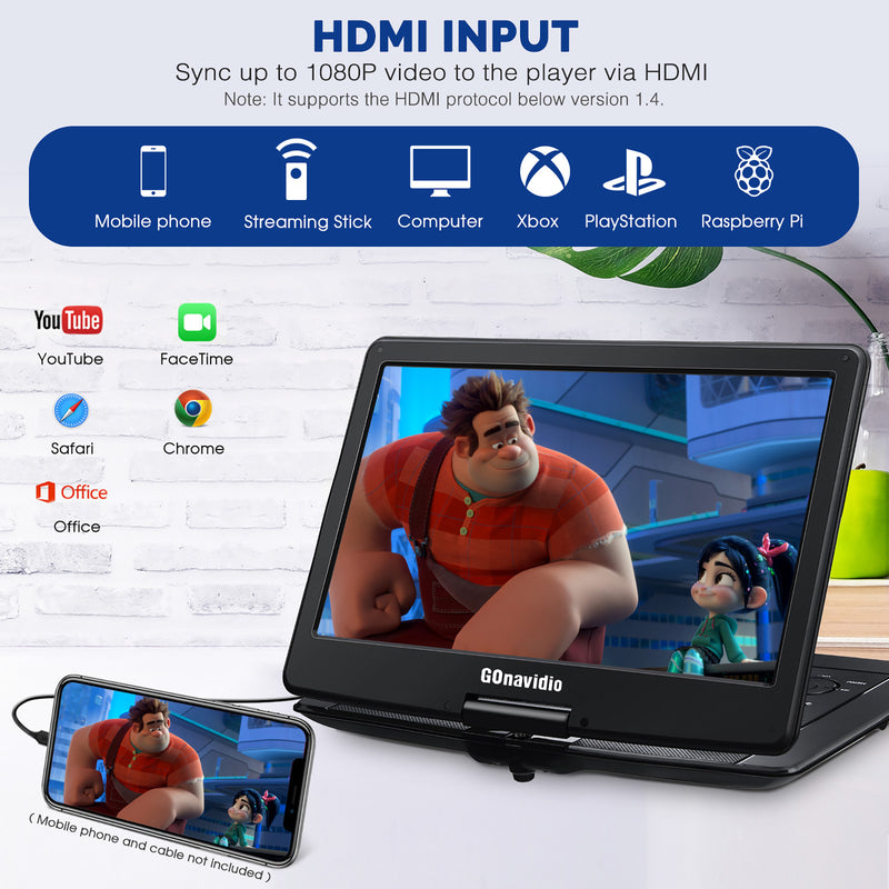 gonavidio portable dvd player