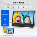 12" Suction Drive IPS Screen Car Headrest DVD Player with HDMI Input and Headphone
