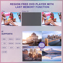 Pumpkin Suction Type Headrest DVD Player with 10.1 Inch HD Screen, Headrest TV for Car with HDMI Input Mounting Bracket and Remote Control