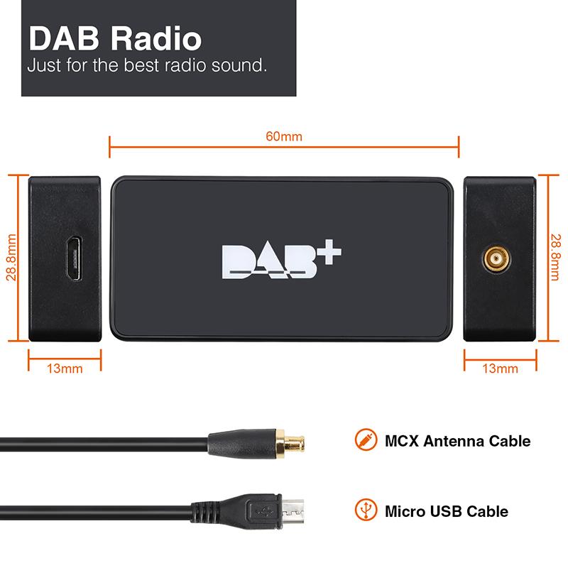 External DAB+ Digital Radio Tuner for Android Car Radio/Stereo