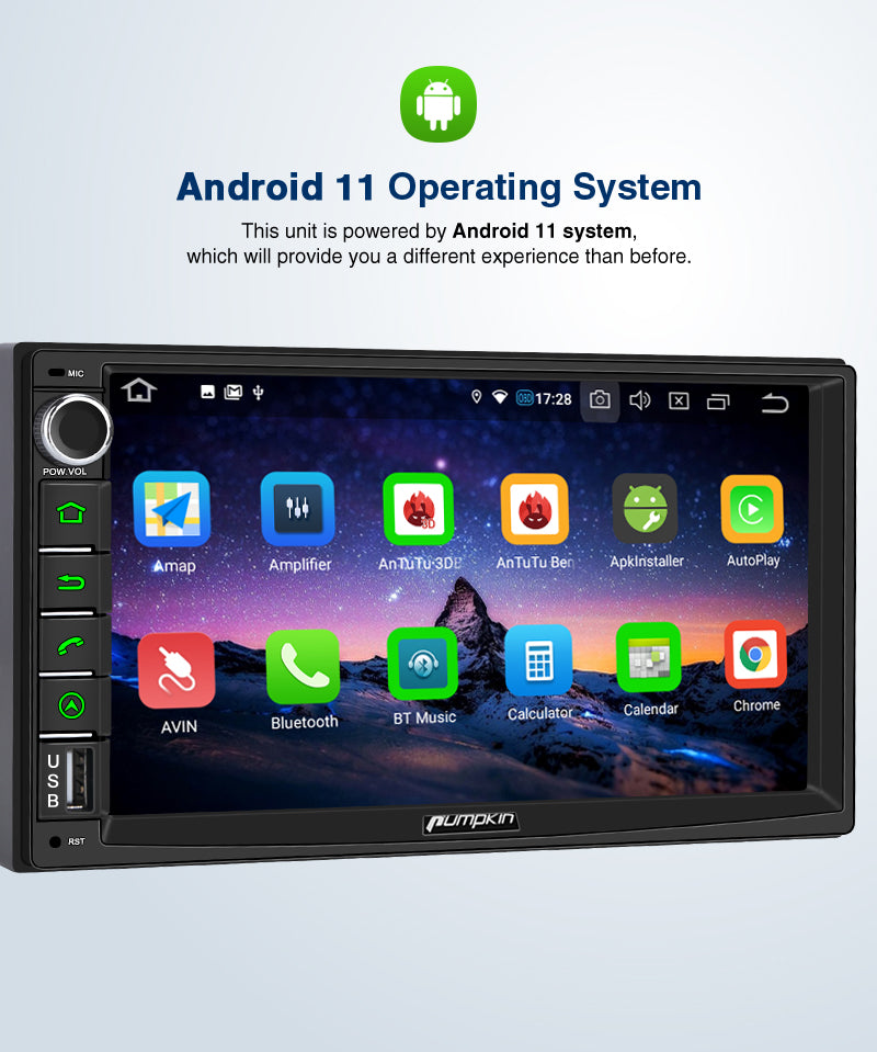 double din android head unit
