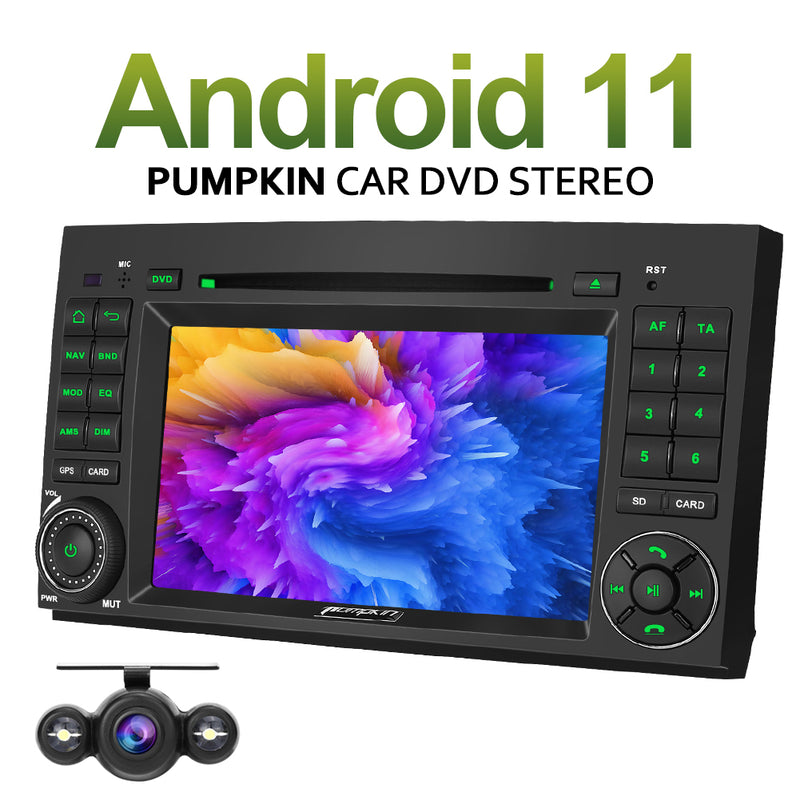 Pumpkin 7 Inch Mercedes Benz Car Radio 7" Android 11 Head Unit for Mercedes Benz Audio Upgrades with Bluetooth, Support SWC DAB Carplay OBD2