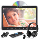 Pumpkin 10.1'' Headrest Monitor DVD Player with Headset Mounting Bracket Support HDMI Input AV in&Out Region Free Last Memory