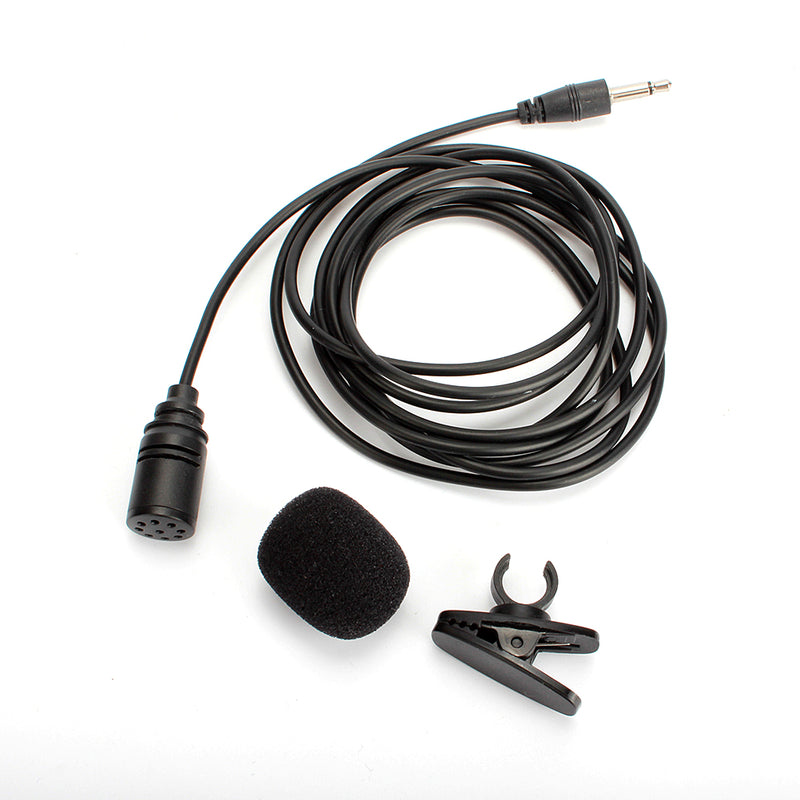 3.5mm Jack Hand Free Clip Microphone for Car Radio DVD Player