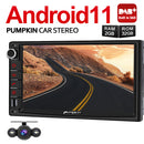Pumpkin 7" Universal Android 11 Bluetooth Car Stereo Double Din Head Unit with Reverse Camera Support Fast boot, DAB+, Android Auto