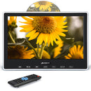 Pumpkin Suction Type Headrest DVD Player with 10.1 Inch HD Screen, Headrest TV for Car with HDMI Input Mounting Bracket and Remote Control